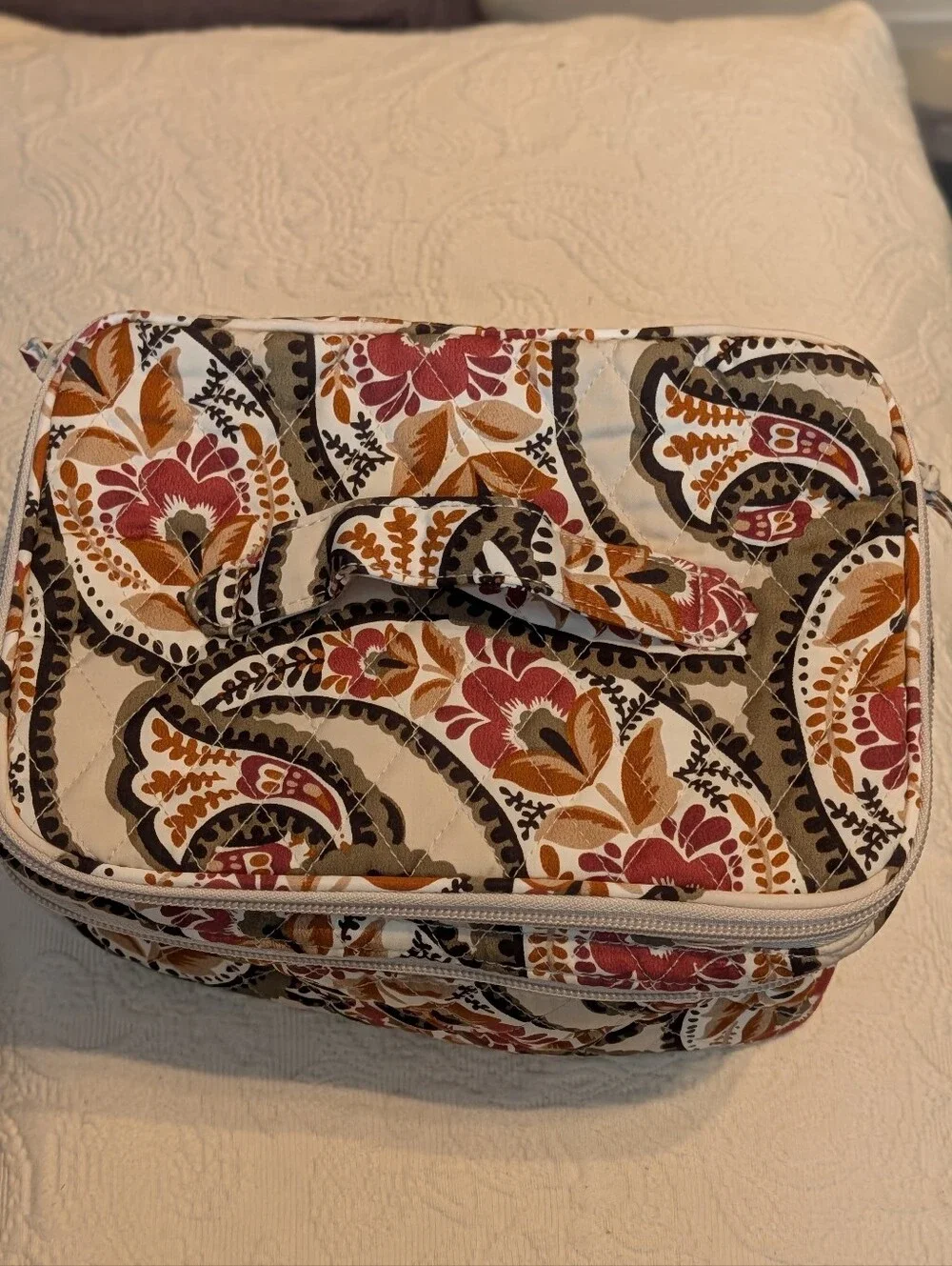 Vera Bradley Brush Up Cosmetic Case Blooming Paisley